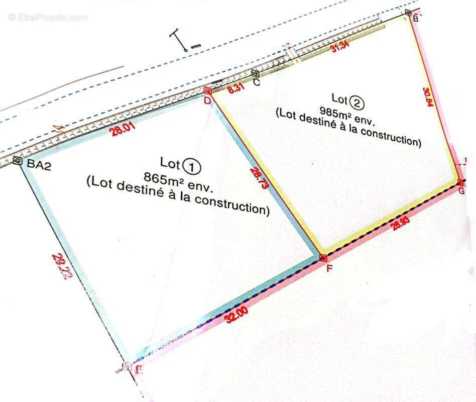 Terrain à MECRINGES