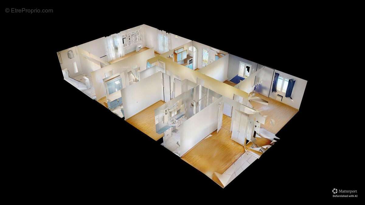 MaisondeplainpieddequatrechambresDollhouseViewDefu - Maison à BEYNAC-ET-CAZENAC