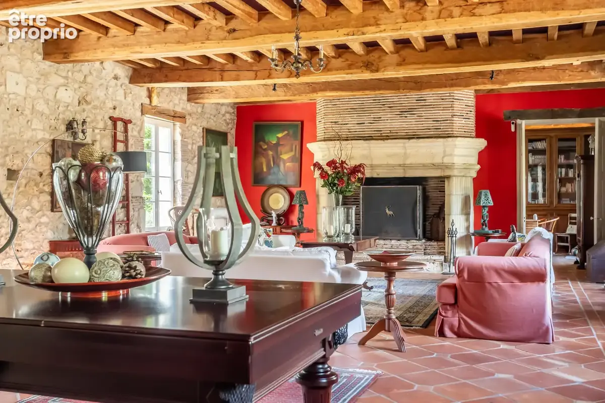 Château avec annexes, piscine, court de tennis et garages - photo 50