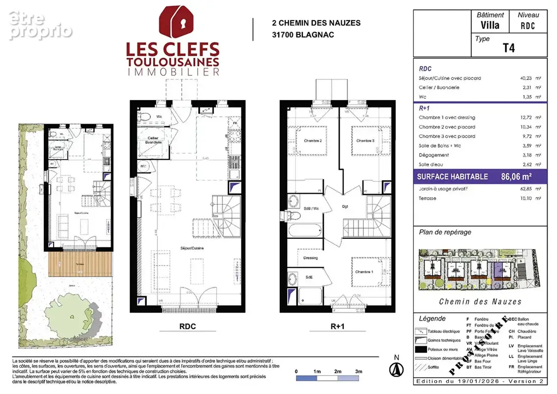 Villa Blagnac 4 pièces 86 m² avec jardin de 63 m² - photo 6