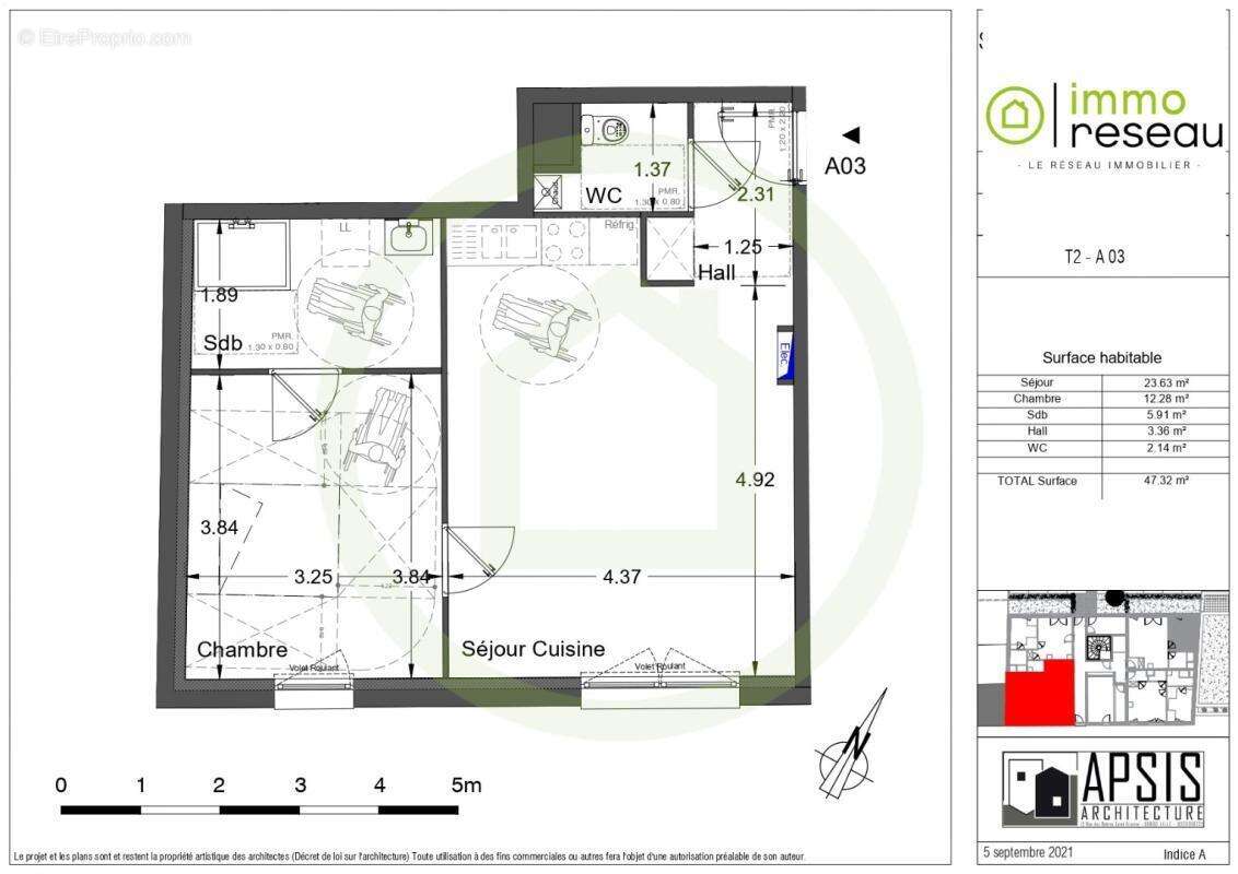 Appartement en rez-de-jardin - photo 9