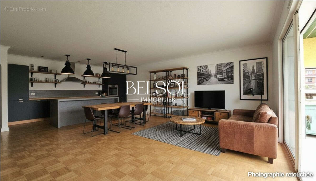 une idée d&#039;agencement, une pièce de vie spacieuse ! - Appartement à PERPIGNAN