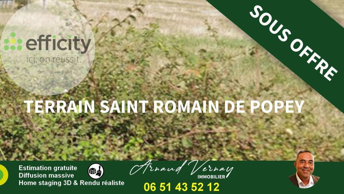 Terrain à SAINT-ROMAIN-DE-POPEY