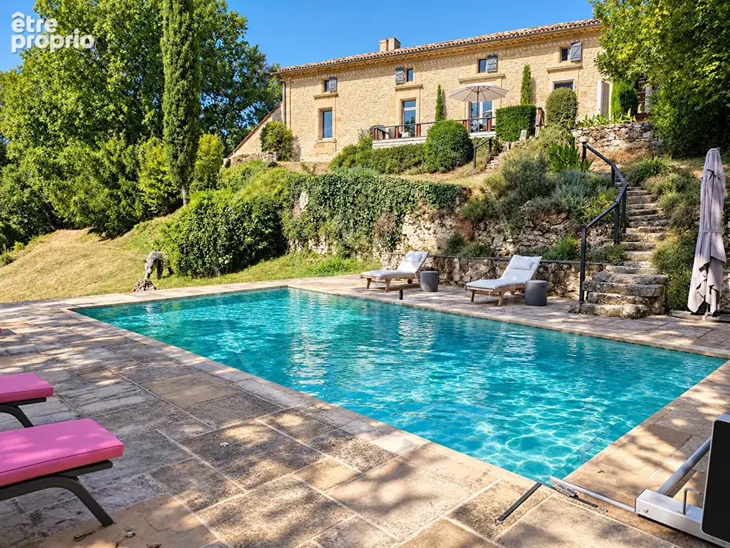 Maison en pierre rénovée avec annexe, piscine et étang privé - photo 17