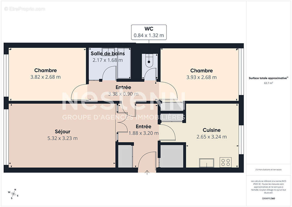 Appartement à PARIS-19E