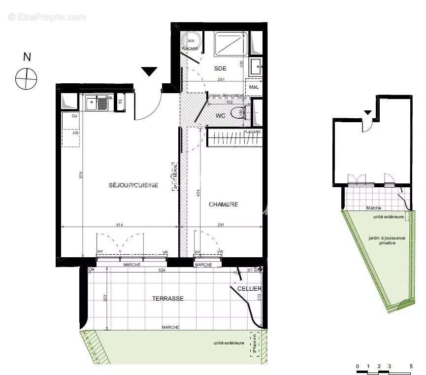 Appartement t2 avec parking et exterieurs, lac villeneuve de la raho - photo 7