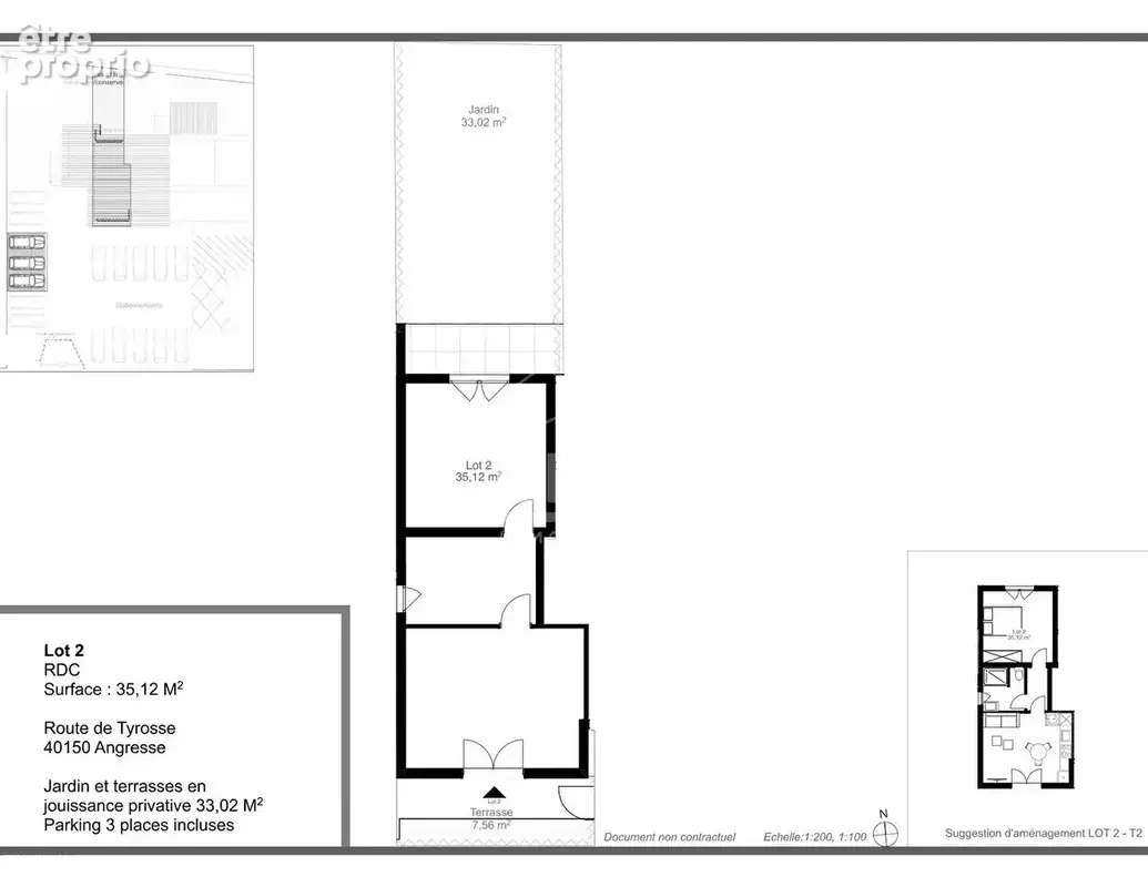 Appartement 35m² à angresse - photo 2