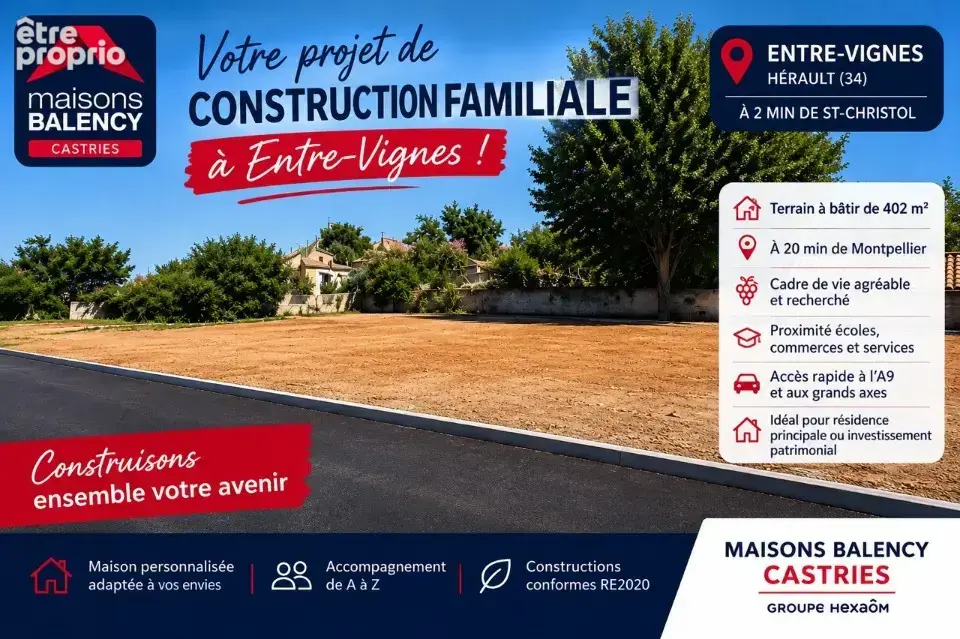 Photo Terrain à Saint-Mathieu-De-Treviers au prix de 179 900€