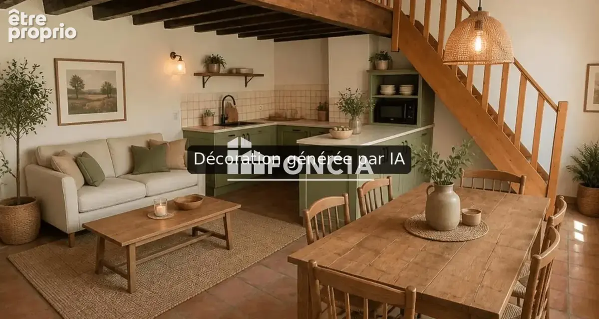 Appartement T2  en duplex 46 m2  plein coeur d'Uzès au dernier étage - photo 1