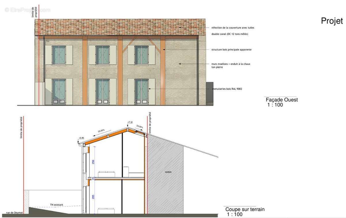 À vendre Grange à rénover avec permis accepté 101 m² - Val de Virvée - photo 6
