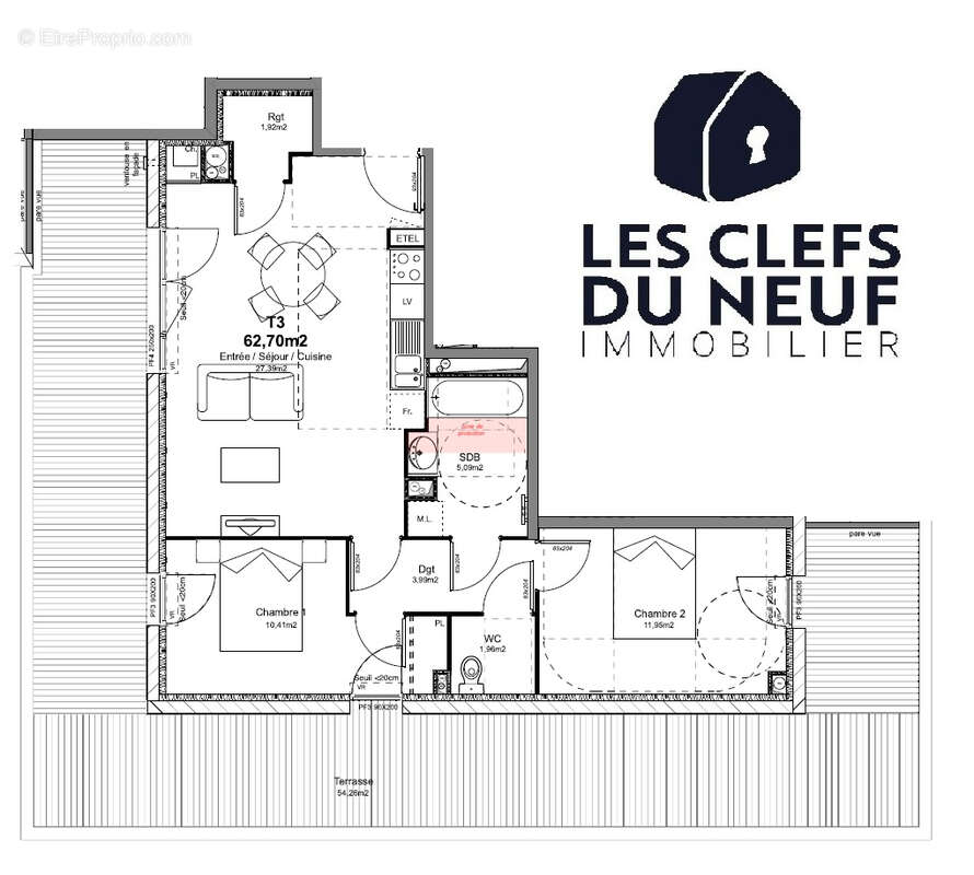 Appartement à TOULOUSE