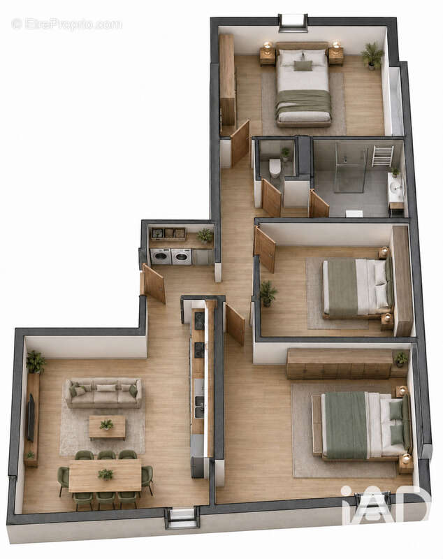 Appartement 86 m² à Noveant-Sur-Moselle  - photo 2