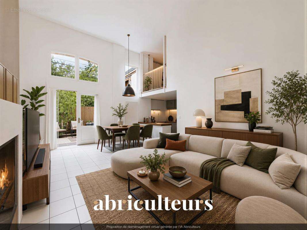Duplex de caractère avec extérieur et beaux volumes en vente en vente à Les Lilas (93260) - photo 2