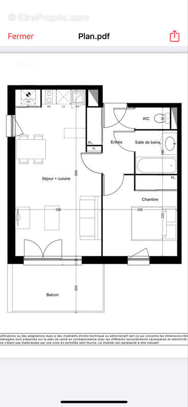 Appartement à VILLENEUVE-TOLOSANE