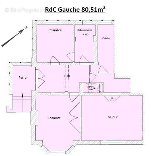 RDC gauche - Appartement à MARCQ-EN-BAROEUL