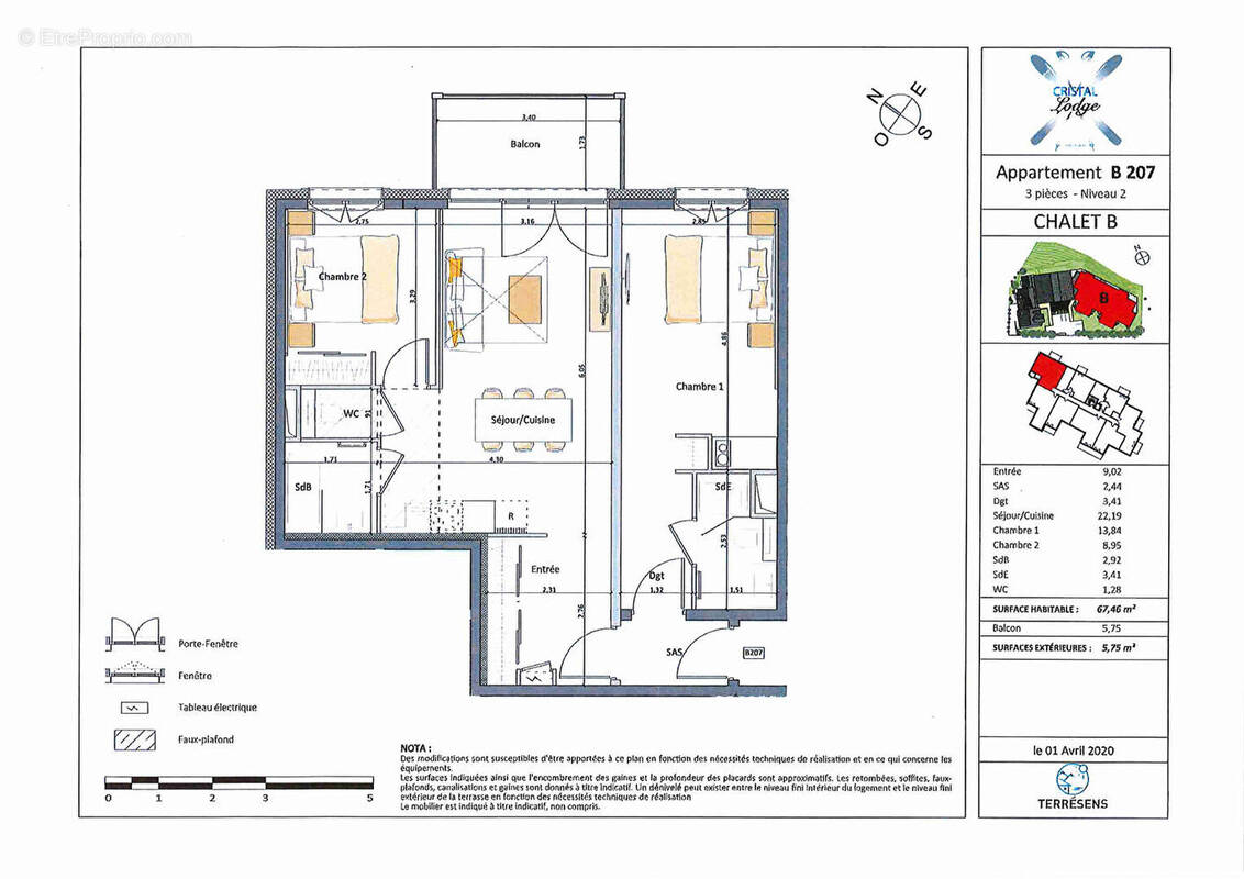 Appartement à SAINT-CHAFFREY