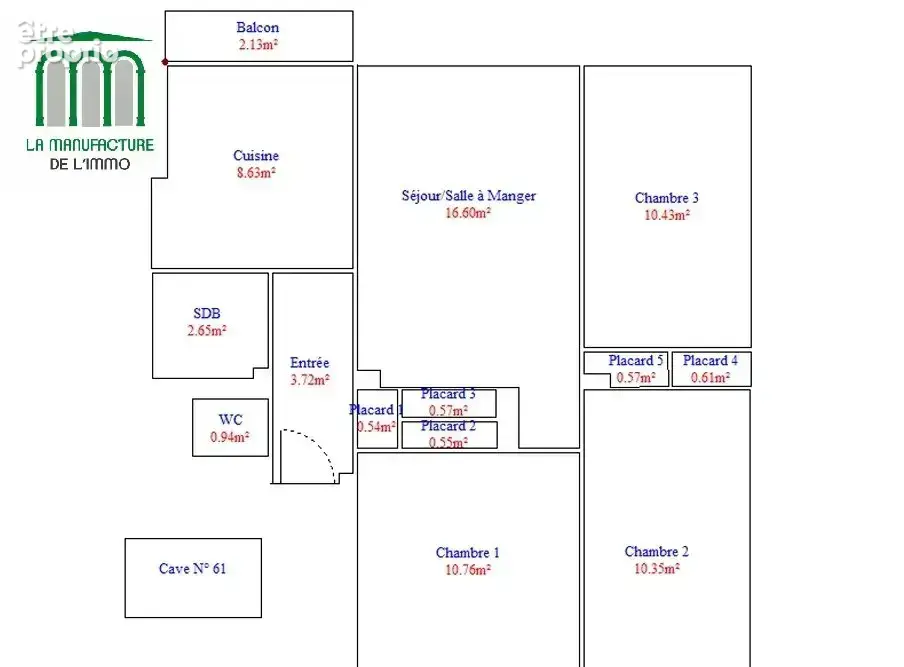 Saint Etienne Bergson Bel Air - Appartement T3 de 66,92m² avec balcon et cave - photo 17