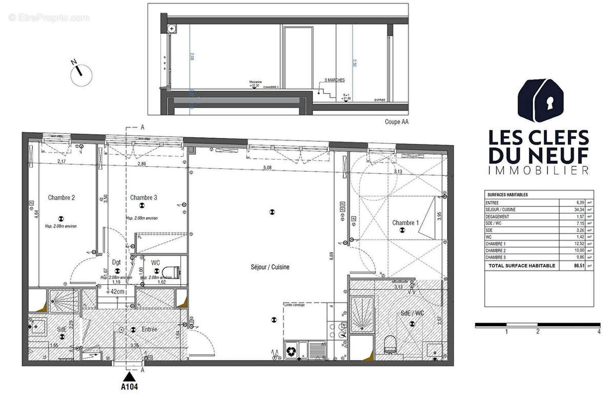 Appartement à BOIS-COLOMBES