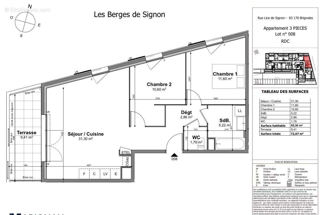 Appartement à BRIGNOLES