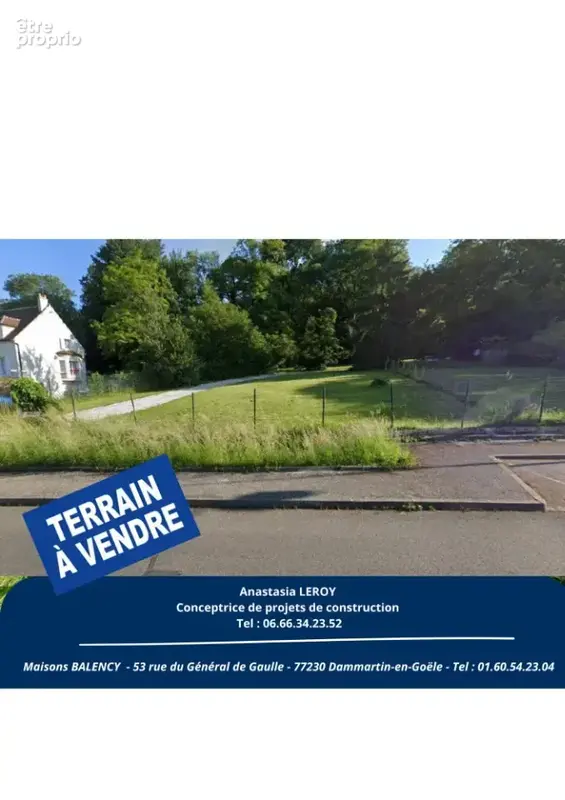 Photo Terrain à Montge-En-Goele au prix de 114 600€