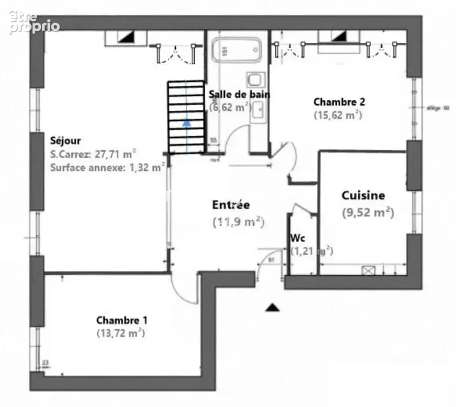 Dans bel immeuble ancien, duplex 3 chambres, au 5ème et dernier etage, cave - photo 13