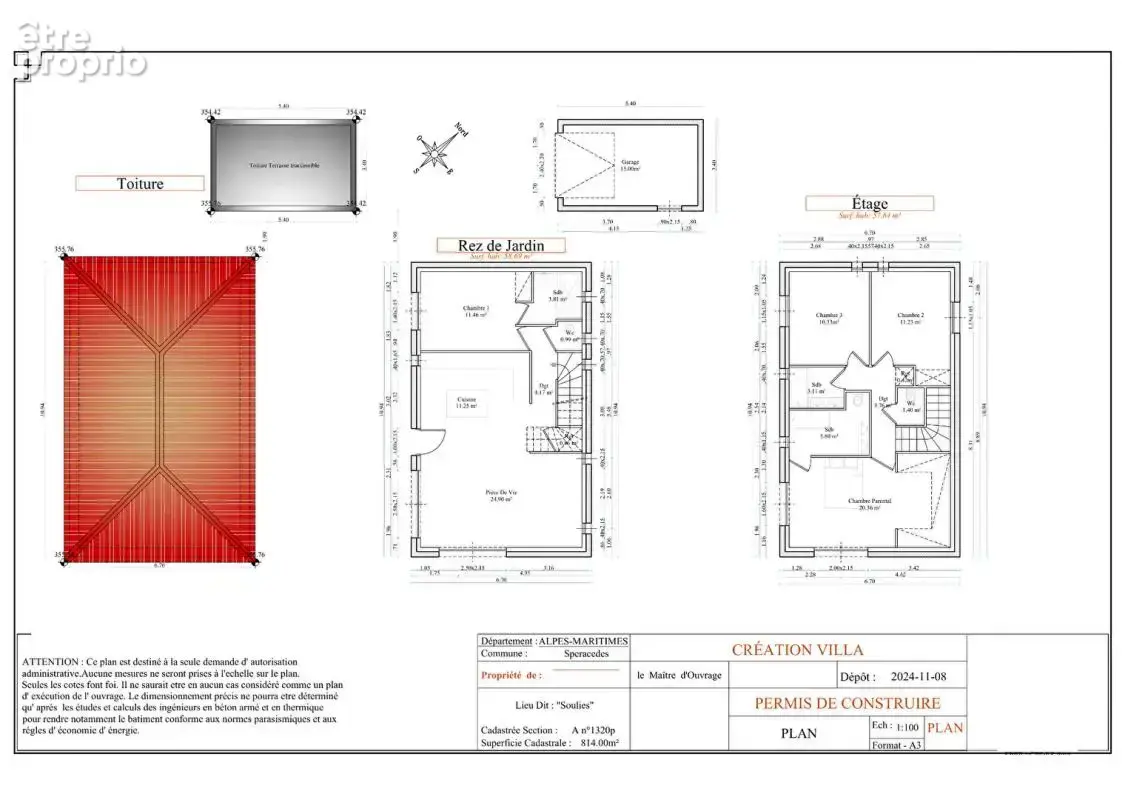 Terrain - PC Villa, piscine, Garage. Vue Mer, Proche Village - photo 16