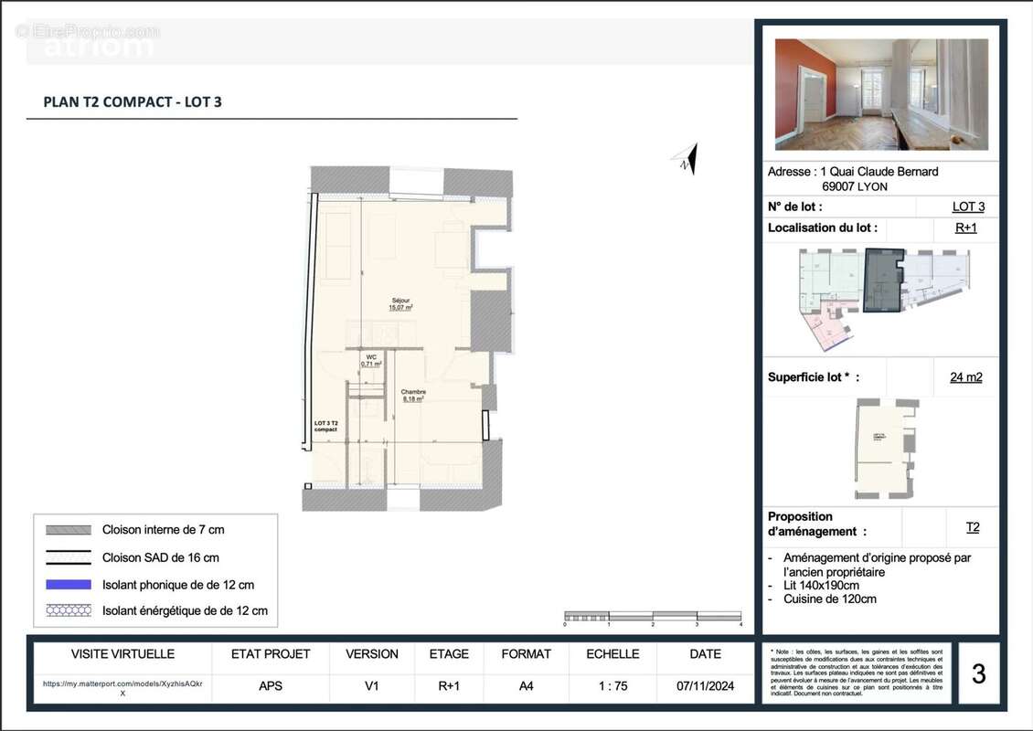 Appartement à LYON-7E