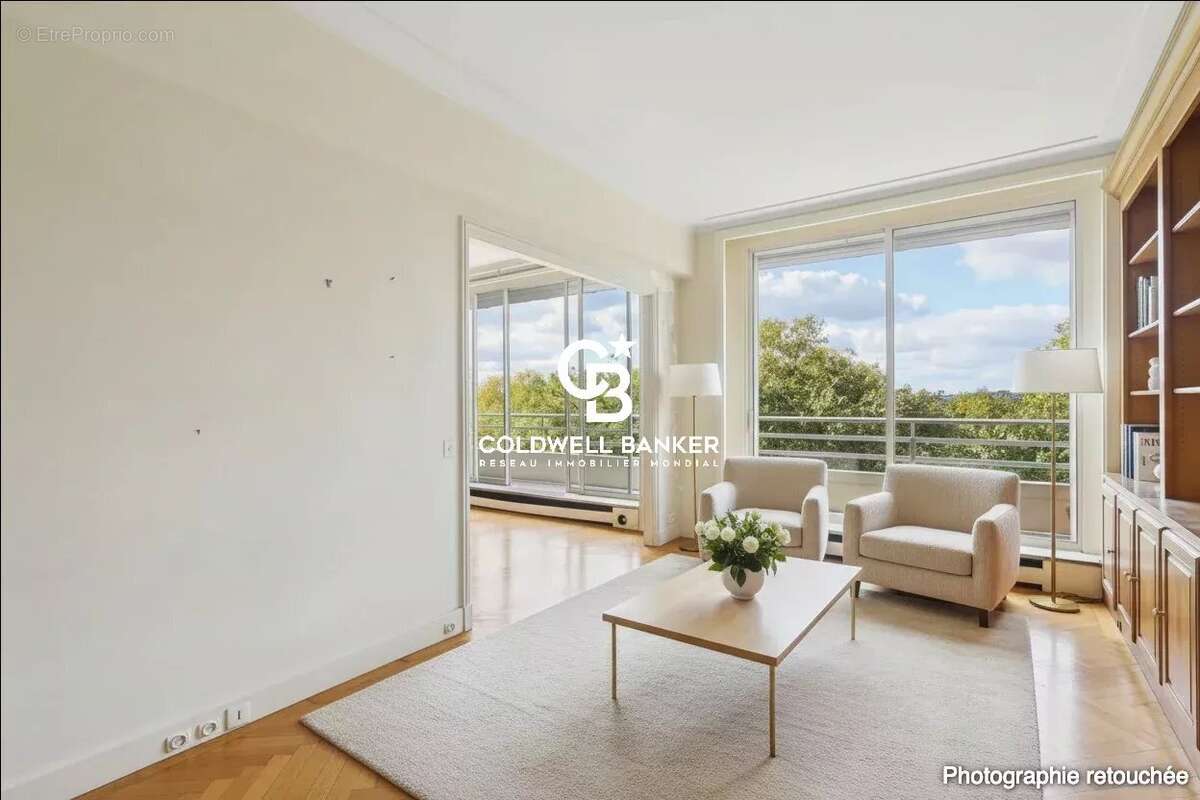 Appartement traversant avec balcons et vues verdoyantes face au Bois de Boulogne - photo 5