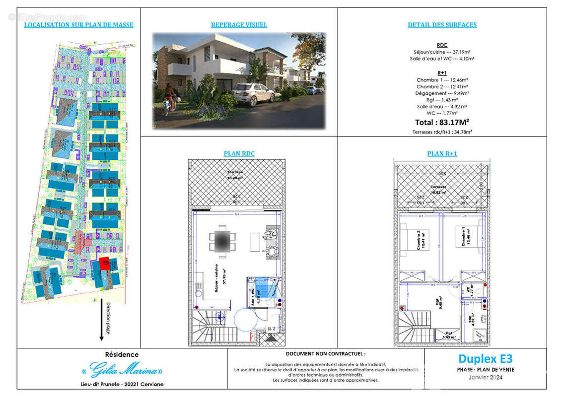 Appartement à CERVIONE