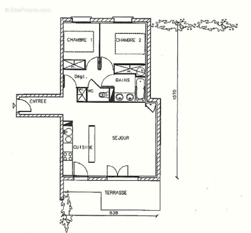 Appartement  3 pièce(s) - photo 17