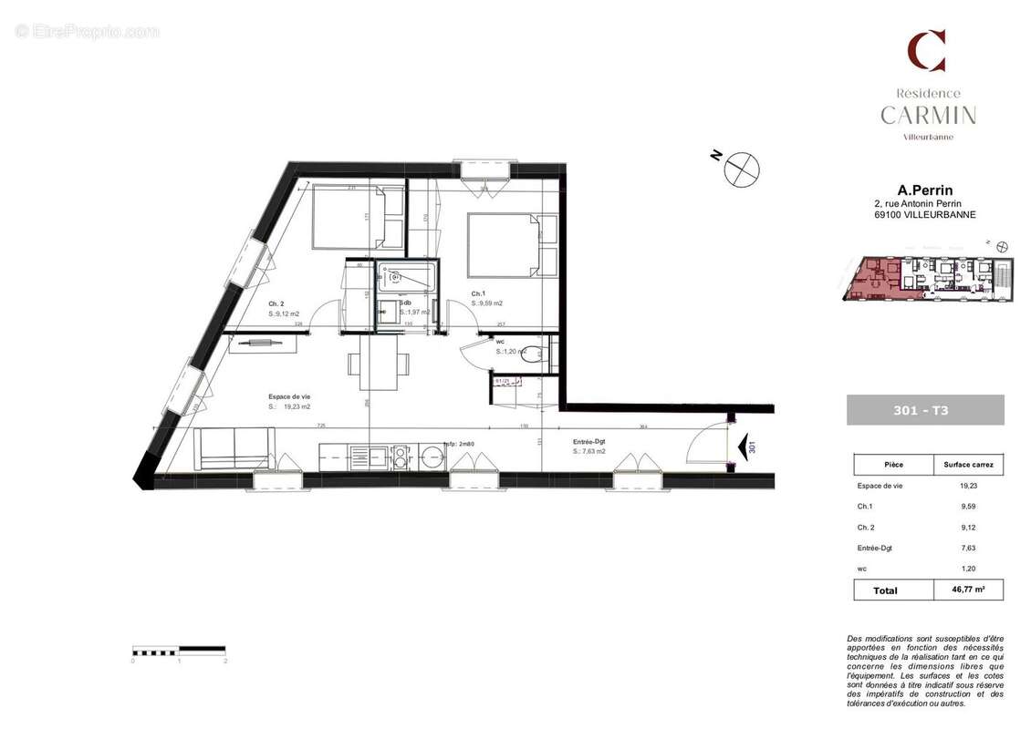 Appartement à VILLEURBANNE