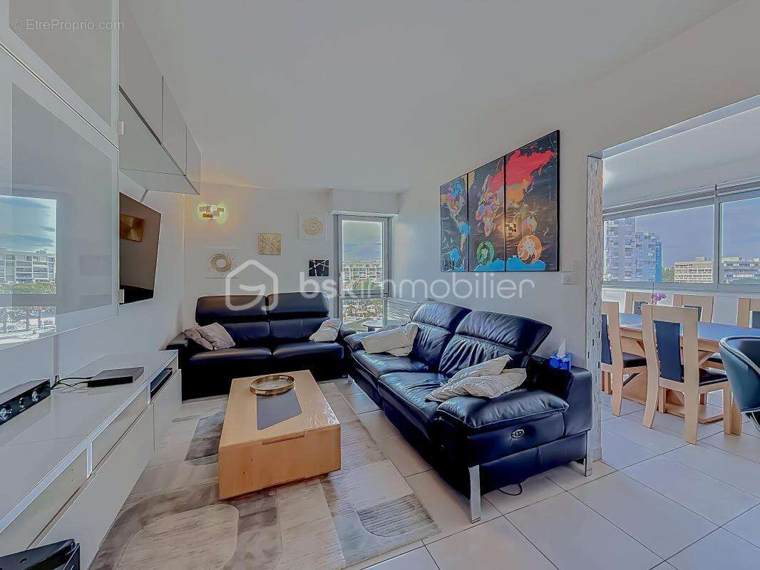 *** appartement duplex t3 de 87 m² – vue mer & port de carnon – cave & parking *** - photo 9