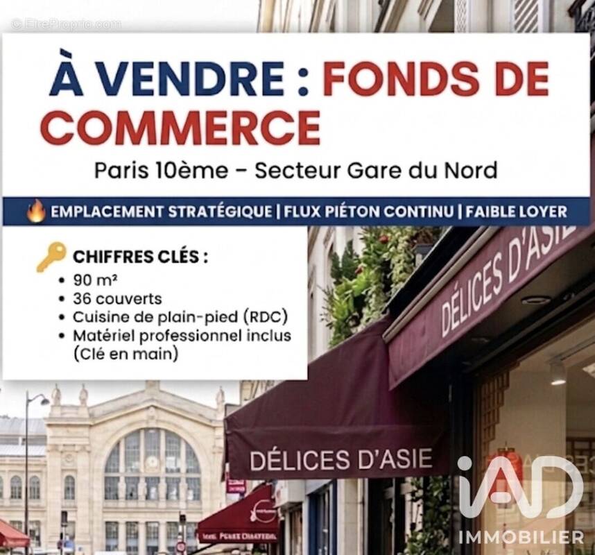 Photo 1 - Commerce à PARIS-10E