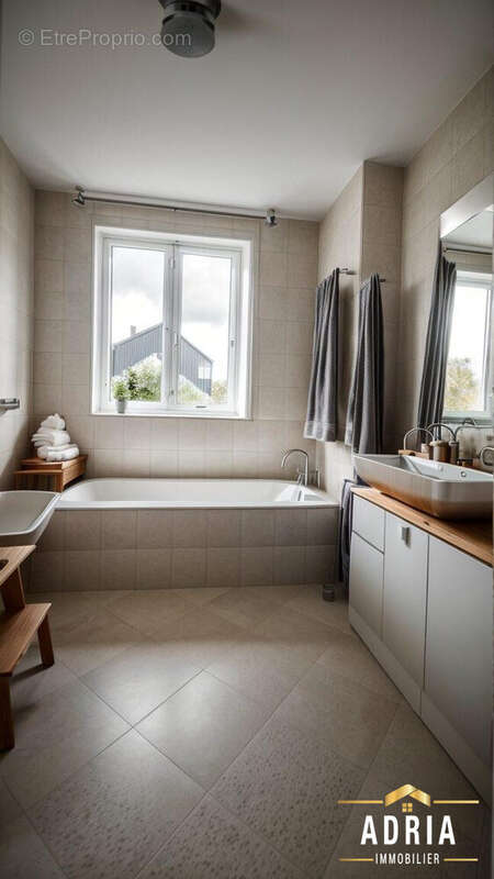 Idée déco salle d&#039;eau avec IA  - Maison à LUTTANGE