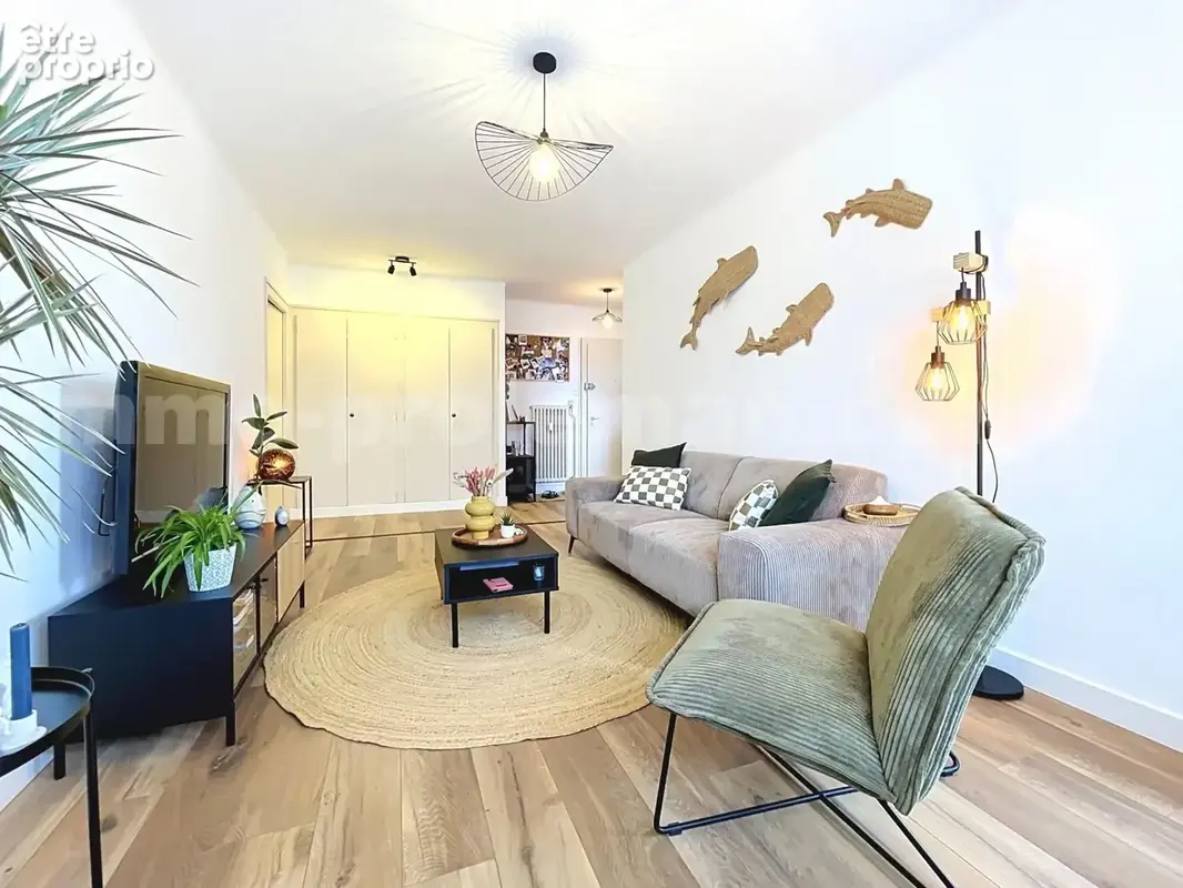 Appartement_T3_la_roche_sur_foron_renove_refait_neuf_terrasse_balcon_belle_superficie_proche_prox_frontière_Suisse_direction_GENEVE_autoroutes_investissement_locatif_vente_vue_séjour_cuisine_équipée_