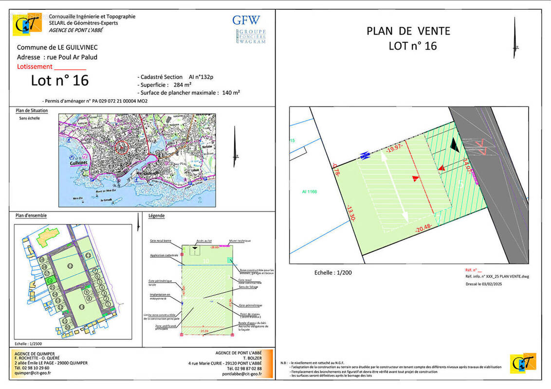 Terrain à GUILVINEC