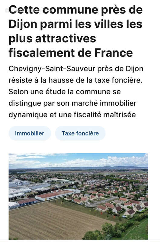 Maison à CHEVIGNY-SAINT-SAUVEUR