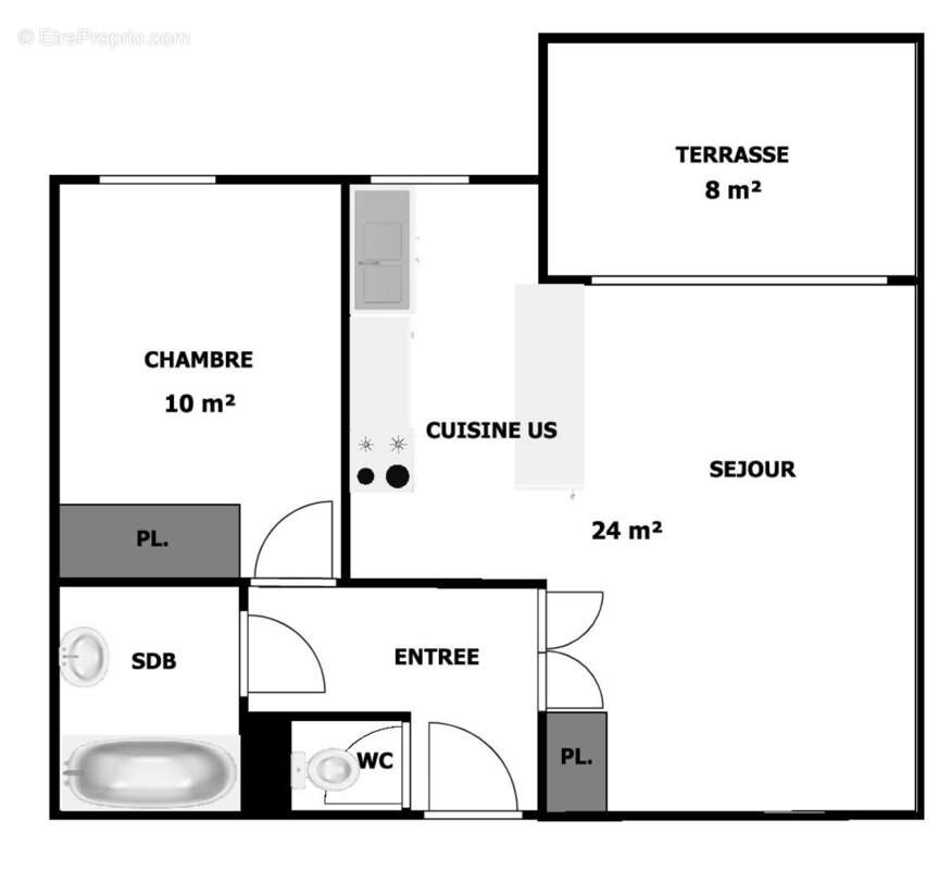 Appartement à CLICHY