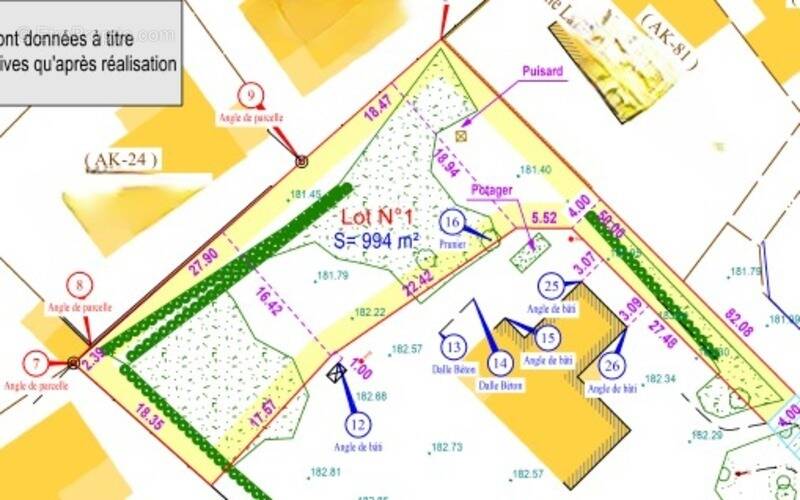 Terrain à GRATENTOUR