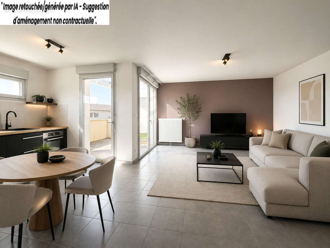 Appartement  3 Pièces 62m2 à vendre (Norme RT 2012) - photo 3