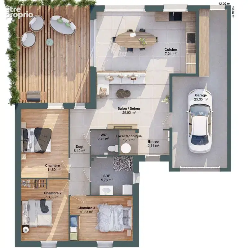 Maison 5 pièces 89 m2 - photo 3