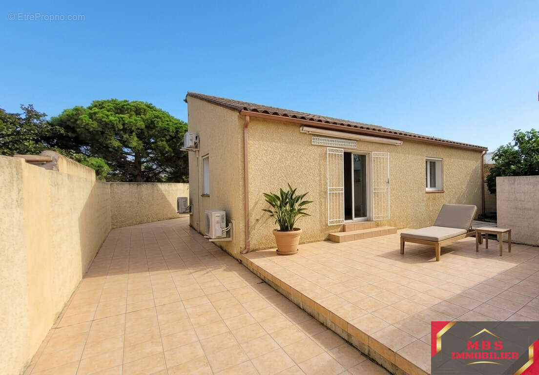 Perpignan Nord, belle Villa 3 faces plain pied 110 m2 - photo 4