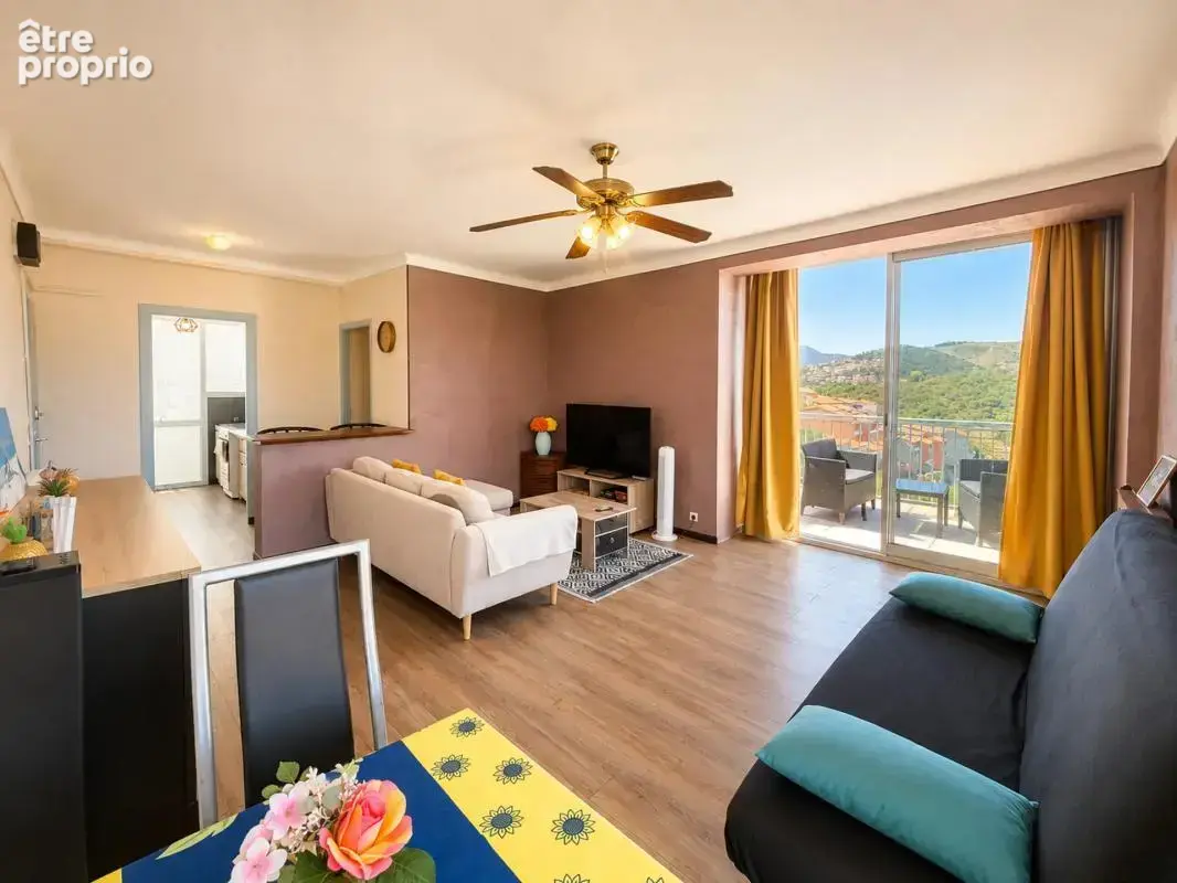 Banyuls sur mer, grand t2 de 51 m2 avec vue - photo 4