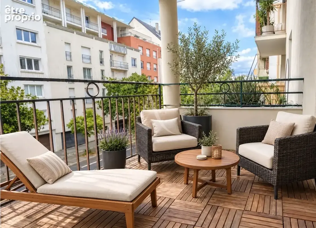 Nantes monselet rond-point de vannes sainte-therese très beau t4 de 95 m2 avec terrasse et double garageé - photo 1