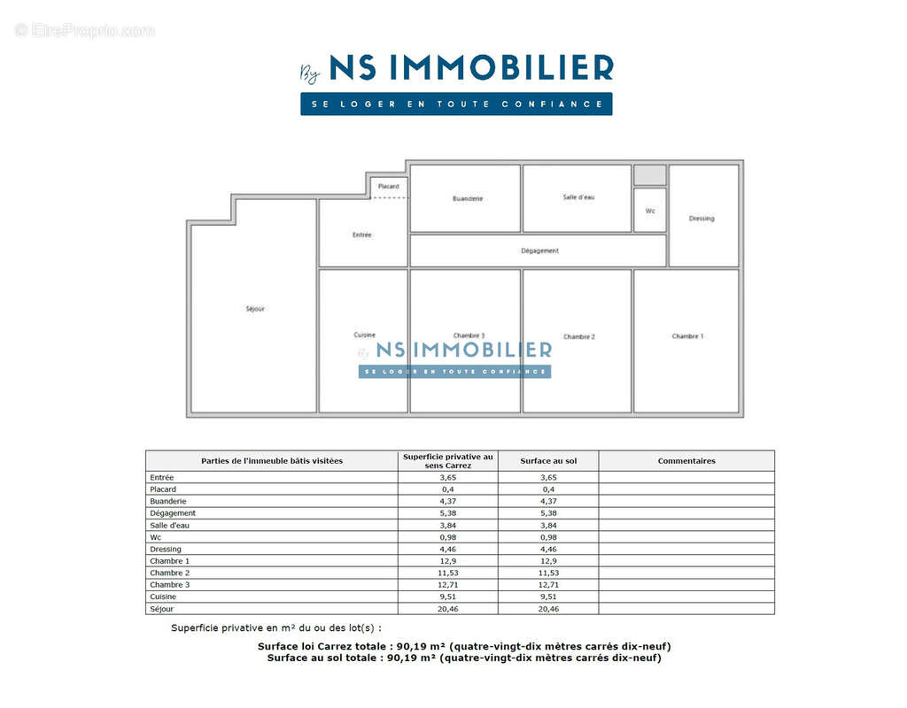Appartement à SARTROUVILLE