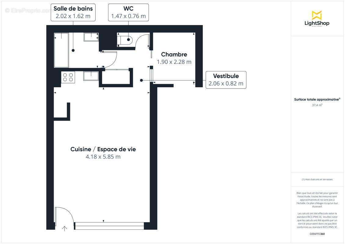 Appartement à PARIS-15E