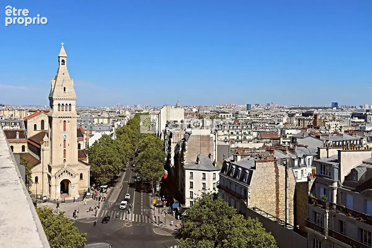 Alésia Appartement  5 pièces 87 m2 et balcon de 10,53 m² avec vues sur monuments parisiens - photo 4