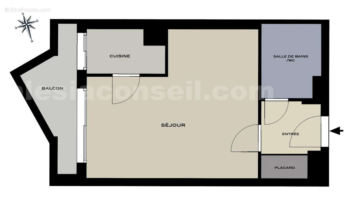 core70-leig - Appartement à PARIS-14E