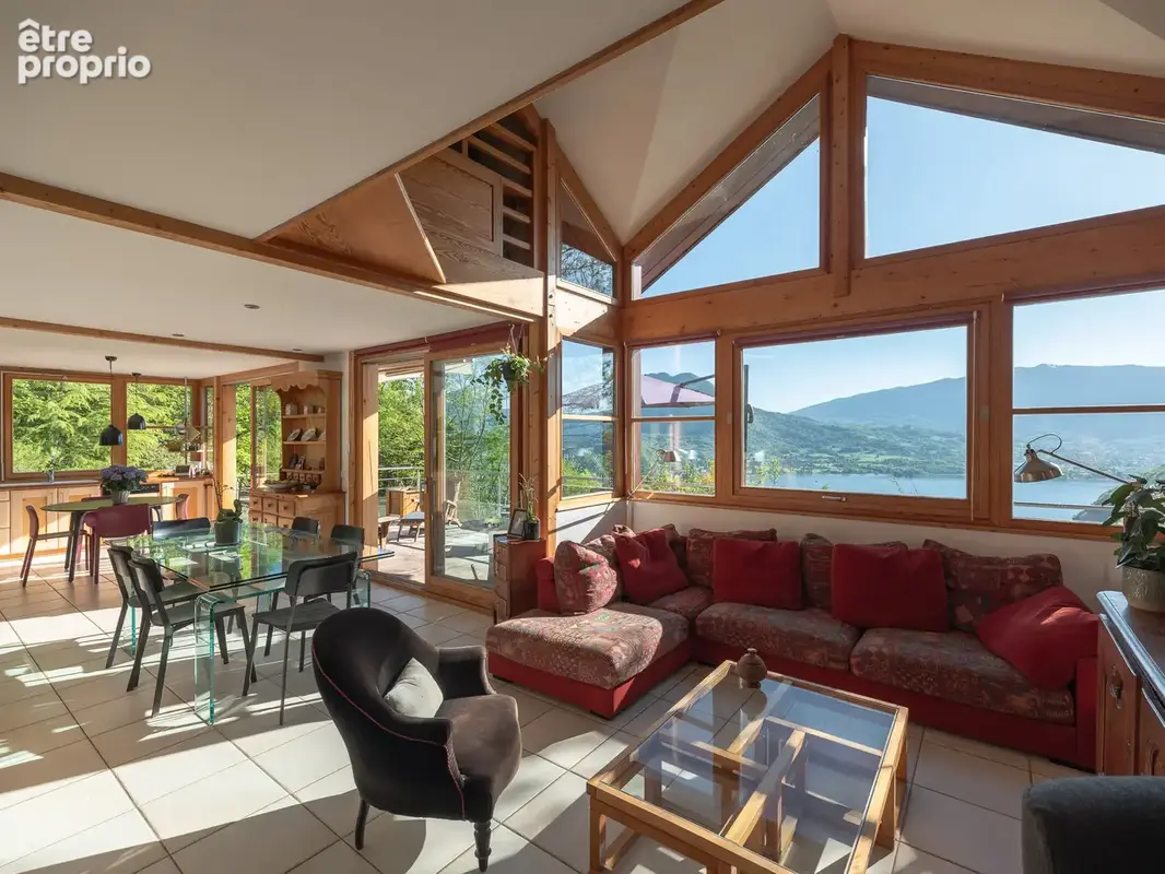 La Canopée, chalet d'architecte  surplombant le lac d'Annecy - photo 3