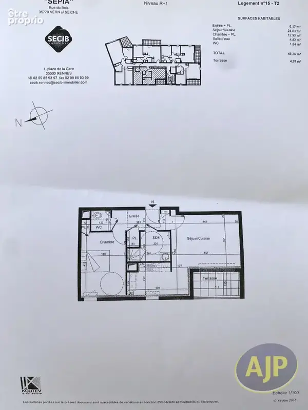 Appartement t2 - centre-ville - photo 6